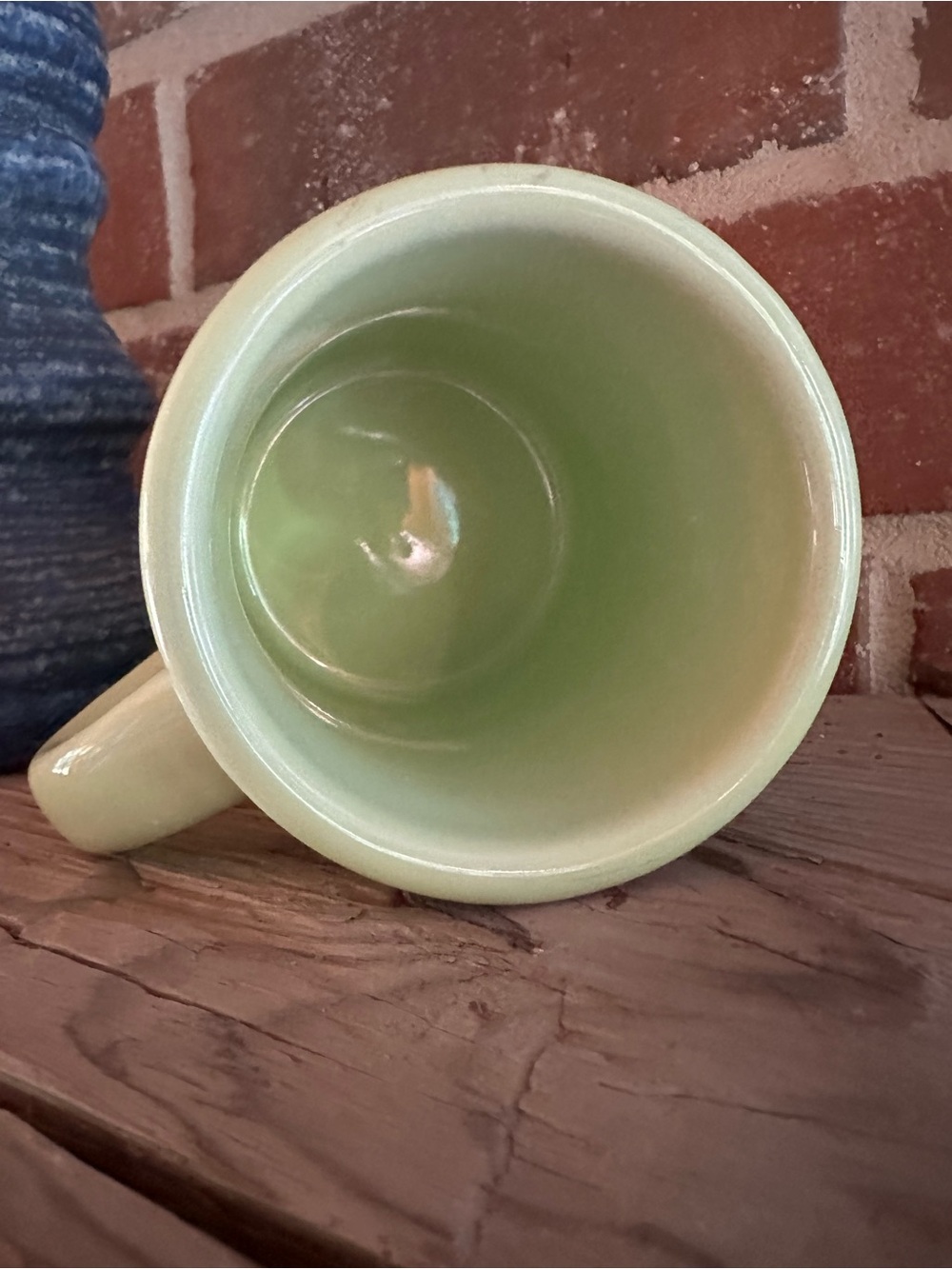 Life Is Good Happy Camper Spring Green Diner Mug 4” Tall Retro Camper Coffee Cup - Picture 6 of 8